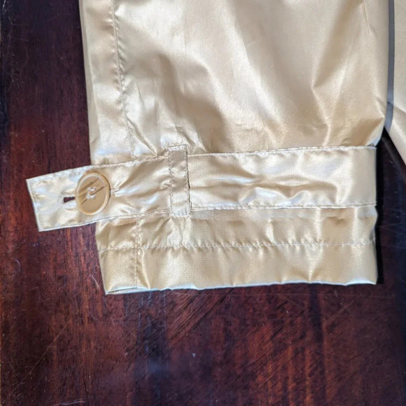 SERBIN - Sport Women's Trench Coat Rain Jacket Gold/yellow size Large - Picture 9 of 10